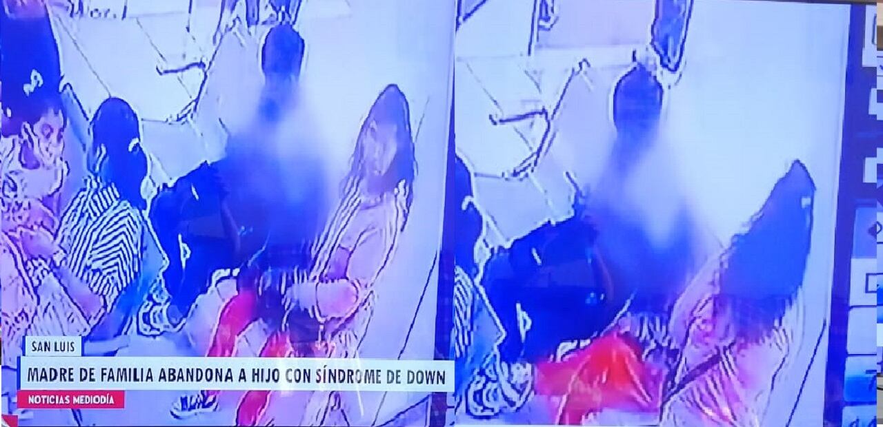 Madre abandona a hijo.