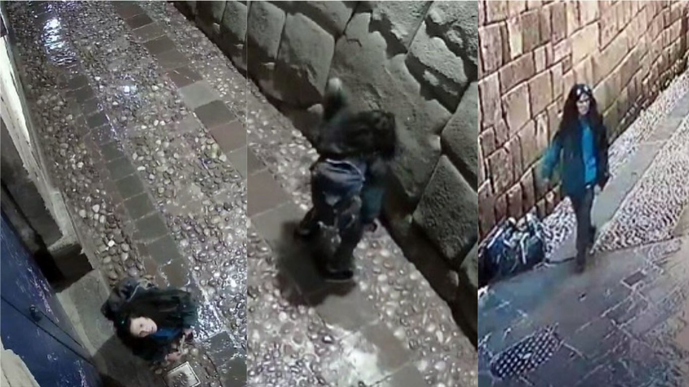 Sujeto fue grabado por cámaras de vigilancia mientras atentaba contra ícono de la cultura inca y patrimonio cultural nacional.