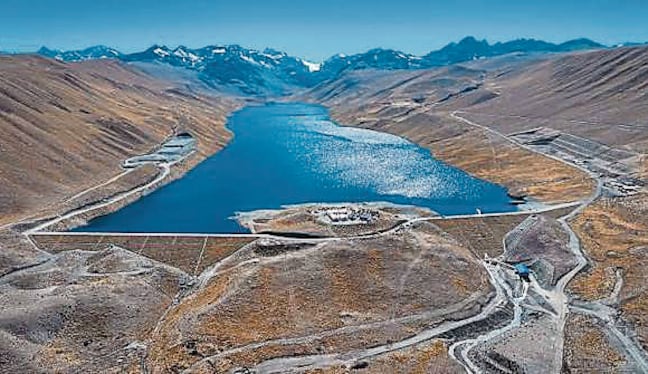 La laguna y represa Paucarani, principal reserva de agua en Tacna, cuenta con solo 4.938 millones de metros cúbicos de recurso. (Foto: Difusión)