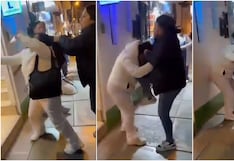 Ica: mujer agrede brutalmente con puñetes y patadas a otra ciudadana en plena vía pública