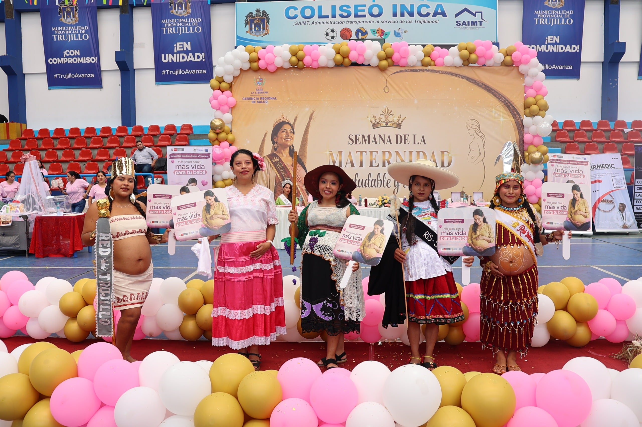La representante de Gran Chimú se coronó como la soberana del certamen, que reunió a gestantes de 14 Redes Integradas de Salud (RIS) y hospitales de la región.
