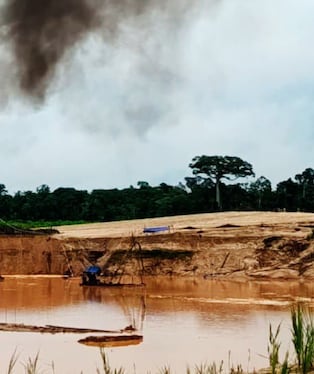 Minería ilegal destruye áreas protegidas en el Perú. Foto: GEC.