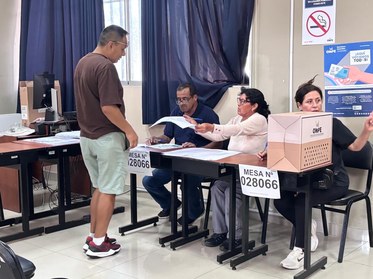 Se instalaron 85 mesas de sufragio en el local de votación más grande de La Libertad.