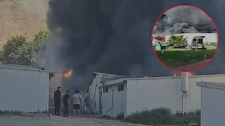 Incendio en escuela técnica de la PNP moviliza seis unidades de bomberos en Puente Piedra