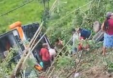 Accidente de ómnibus en Moyobamba deja varios heridos