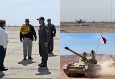 Tacna: Presidenta Dina Boluarte participa en maniobras militares en cuartel Fuerte Arica