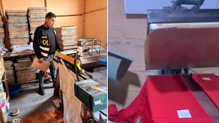 Tacna: Incautan máquinas y prendas “bamba” por S/ 3.5 millones