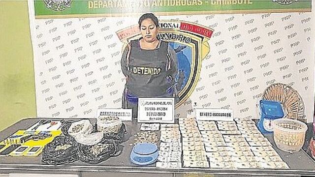 Mujer que cayó con droga va presa