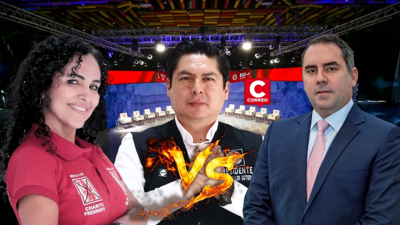 Debate 2026: Caller, Belaúnde y Fernández plantean medidas para erradicar la delincuencia. Composición: Diario Correo.