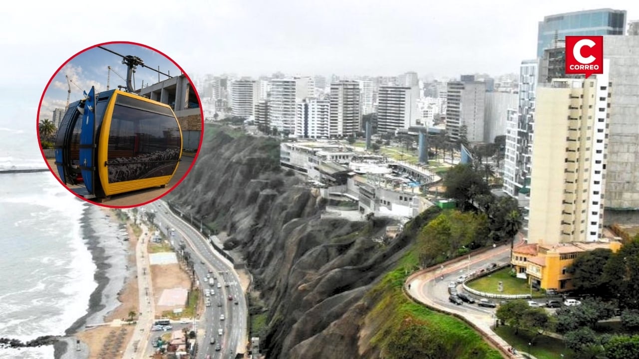 Teleférico de Miraflores ya tiene fecha para su marcha blanca y precio estimado del pasaje. Composición: Diario Correo.