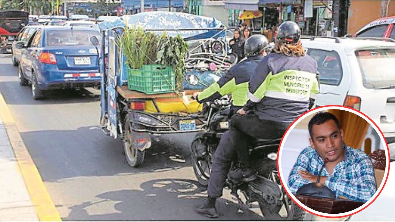 Regidor asegura que nunca pidió que los mototaxis ingresen al centro de Trujillo, tal como lo dijo el alcalde Mario Reyna a la prensa.