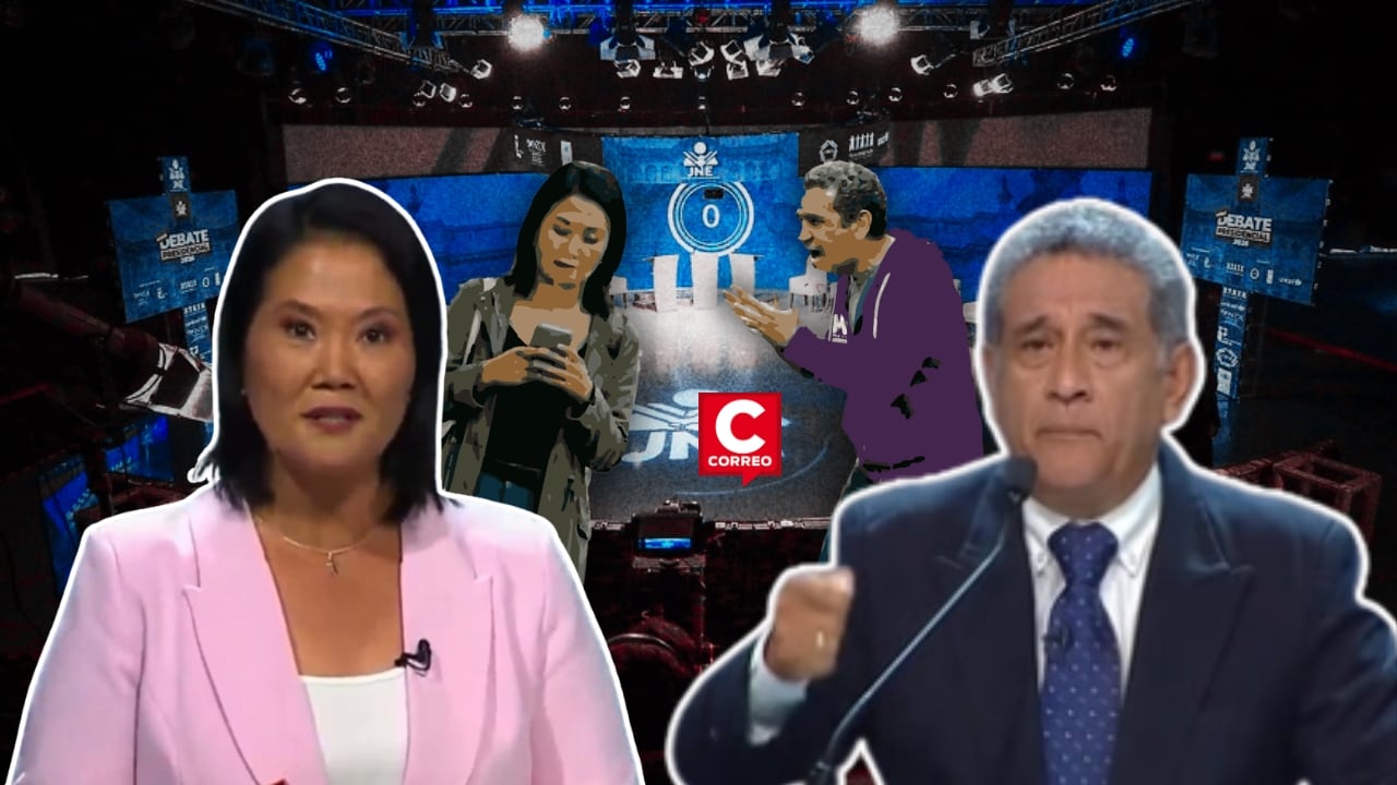 “Ghosting” vs “papear”: las jergas que resaltaron durante el debate entre Keiko Fujimori y Mesías Guevara. Composición: Diario Correo.