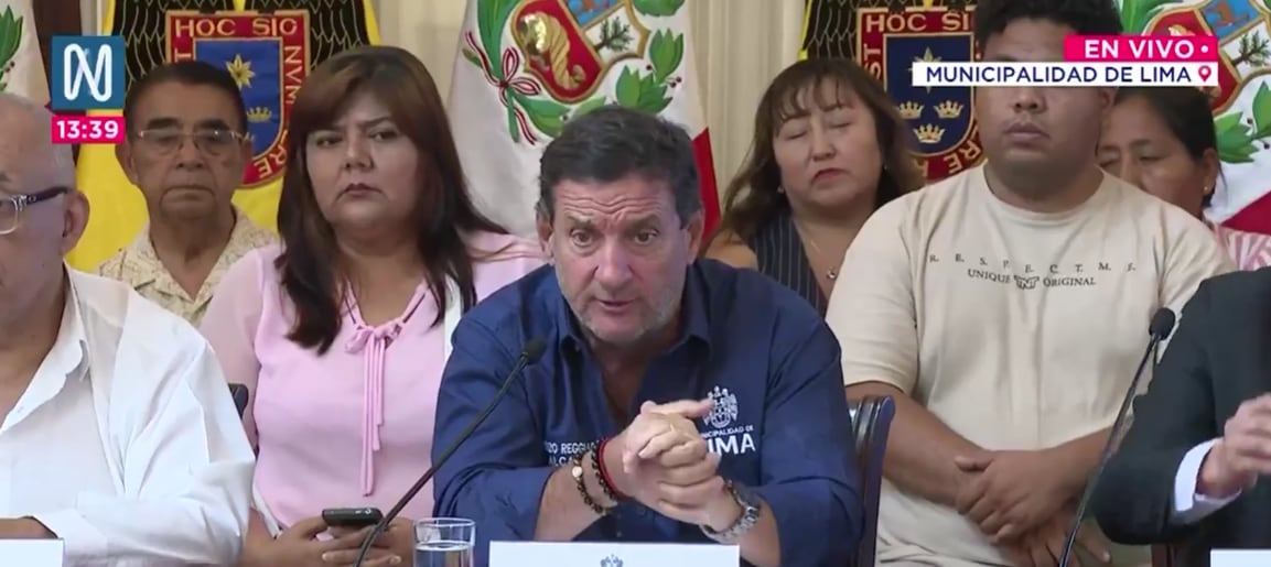 El alcalde de Lima planteó medidas estructurales para enfrentar la criminalidad. FOTO: CALTURA CANAL N.