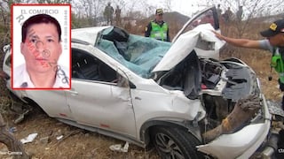 Lambayeque: tres muertos deja despiste y vuelco de automóvil en la vía Motupe-Olmos