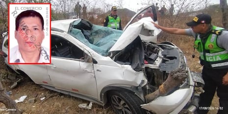 Lambayeque: tres muertos deja despiste y vuelco de automóvil en la vía Motupe-Olmos