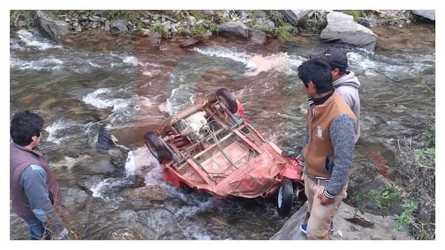 Agricultor muere al caer con mototaxi desde una altura de 400 metros hacia el río