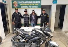 Piura: Agentes capturan a dos por presunto hurto de motocicleta