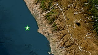 Sismo de magnitud 3.7 se registró frente a Huacho la mañana del 15 de abril