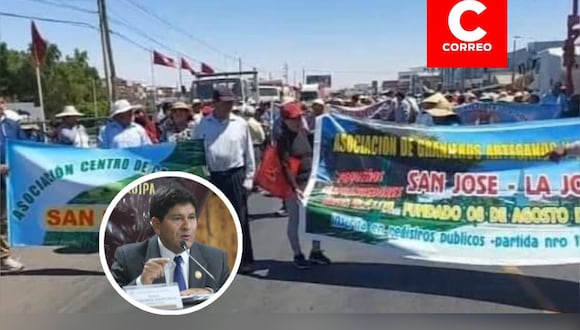 Pobladores exigen la presencia del gobernador Rohel Sánchez. (Foto: GEC)