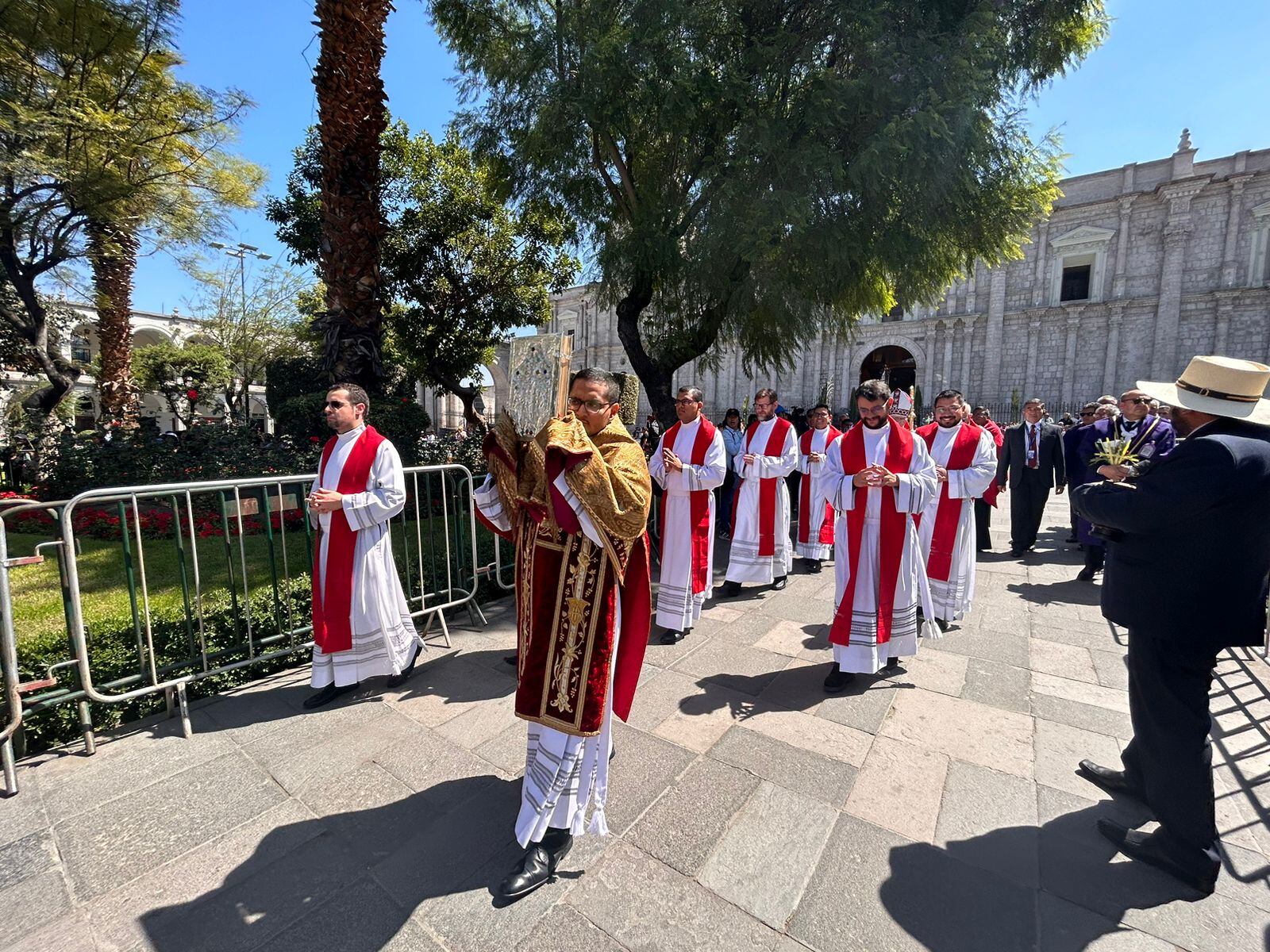 Domingo de Ramos en la Plaza de Armas de Arequipa. (Foto: GEC)
