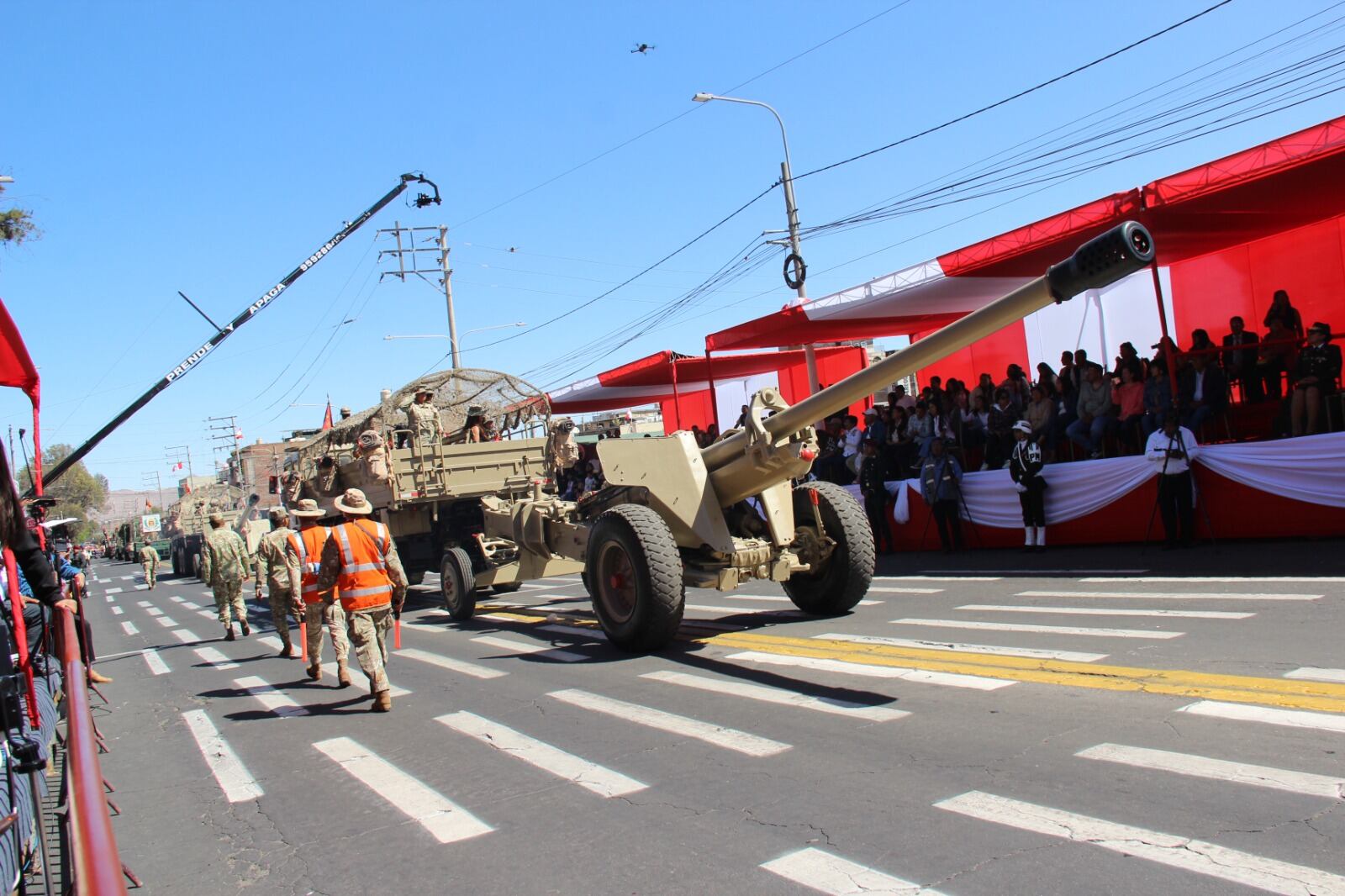 Gran Parada Cívico Militar en Arequipa por el 204.º Aniversario de la Independencia del Perú. Foto: GEC.