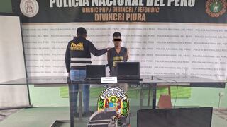 Piura: Detienen a sujeto por hurto de laptops y un televisor