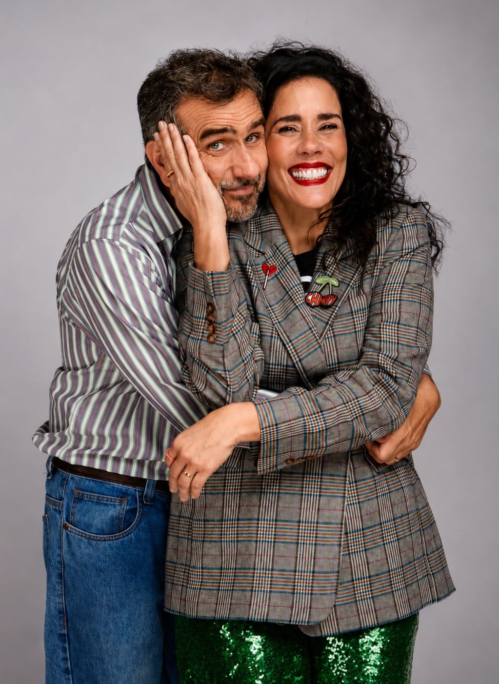 Gianella Neyra junto a Giovanni Ciccia protagonizan "Amando a Amanda", con quien vuelve a compartir la pantalla grande tras varios años.
