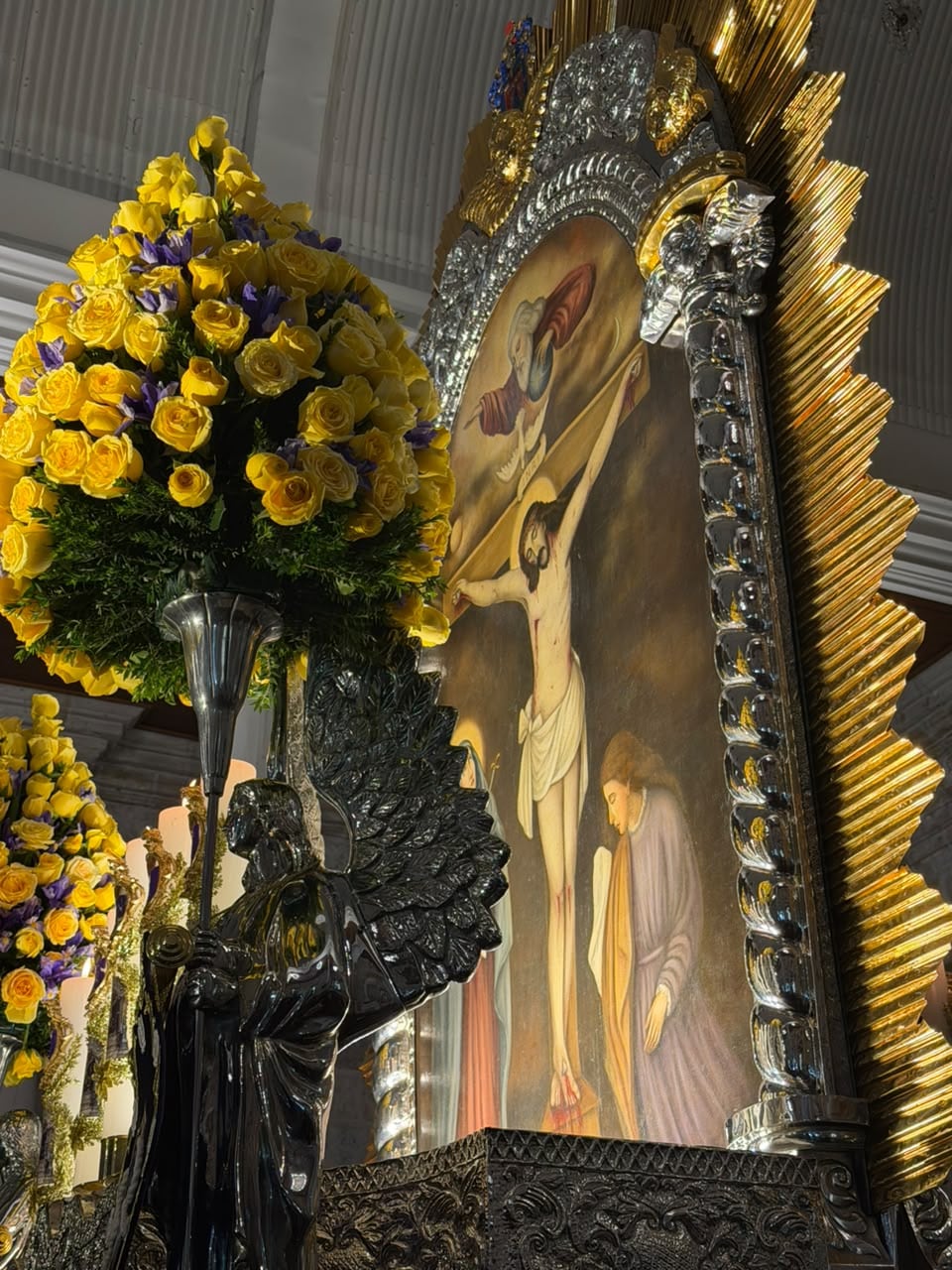 Primer recorrido del Señor de los Milagros en Arequipa. Foto: Hermandad Señor de los Milagros.