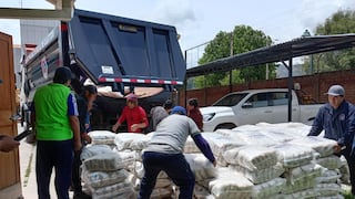 Sesenta toneladas de alimentos serán repartidas entre distritos afectados por fuertes lluvias en Cusco