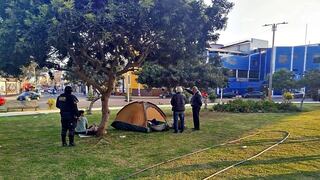 Trujillo: Retiran a cinco extranjeros que dormían en el óvalo Grau