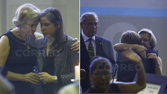 Alan García: Exprimera dama Pilar Nores recibe condolencias durante velatorio en la 'Casa del Pueblo'