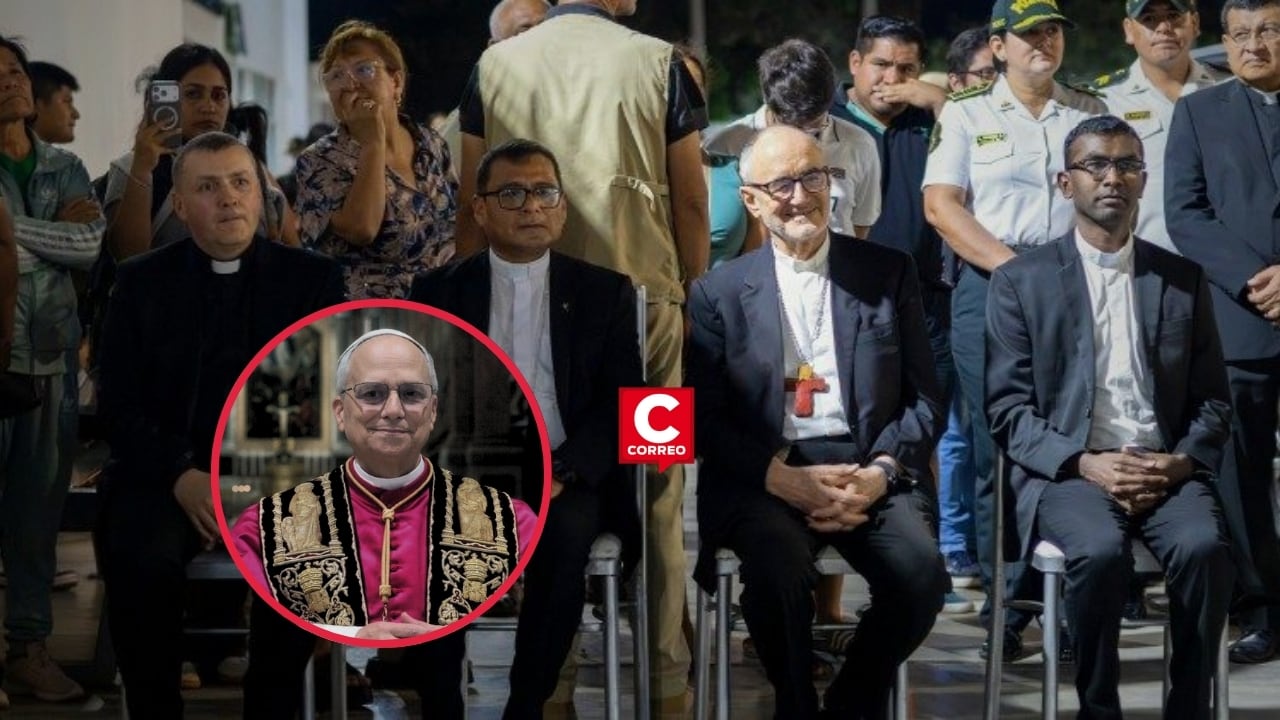 Chiclayo recibe a cardenal enviado por el papa León XIV en Jornada Mundial del Enfermo. Composición: Diario Correo.