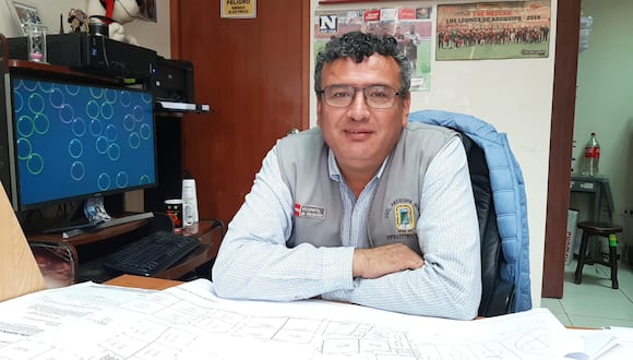 José Velasco Vilca, encagardo de Infraestructura de la Ugel Norte. (Foto: GEC)