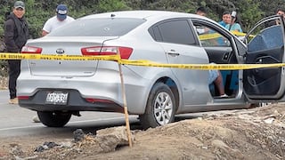 Hallan a dos hombres acribillados en un auto en la carretera Imperial–Quilmaná