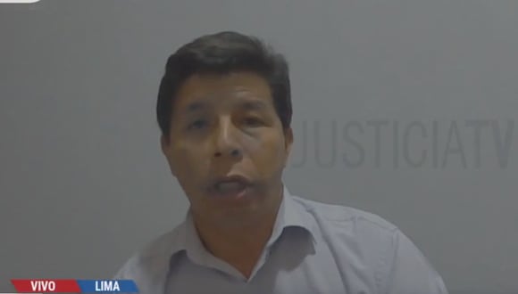 Pedro Castillo cumple prisión preventiva en el penal de Barbadillo. (Justicia TV)