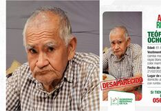 Ica: adulto mayor de 81 años que padece de Alzheimer ha desaparecido