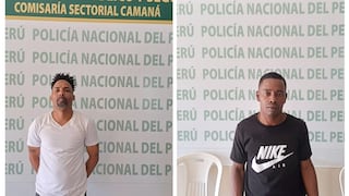 Policías capturan a sospechosos de extorsionar en la provincia de Camaná