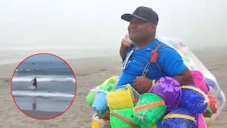 Barranca: vendedor se lanza al mar y salva a menores que eran arrastrados por el oleaje