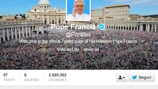 Papa Francisco perdonará pecados por Twitter