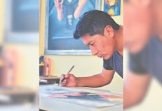 Edgardo Dennys Quispe Valencia, artista visual: “Pintar es rendir homenaje a la fuerza de mis orígenes”