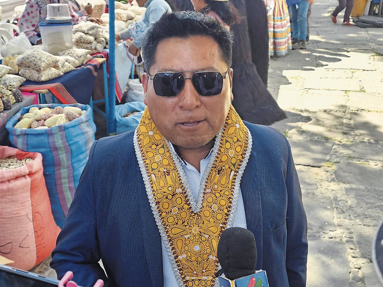 Alcalde distrital de Achoma, Julio Paco Osca, espera solución a problemática. Foto: GEC.