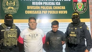 Chincha: detienen a dos hombres con armas, chaleco antibalas y explosivos