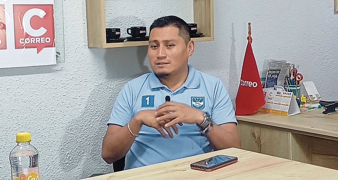 Candidato a la Cámara de Diputados por Integridad Democrática (N.° 1), Mauricio Alosilla Chambi. (Foto: Paúl Flores/@photo.gec)