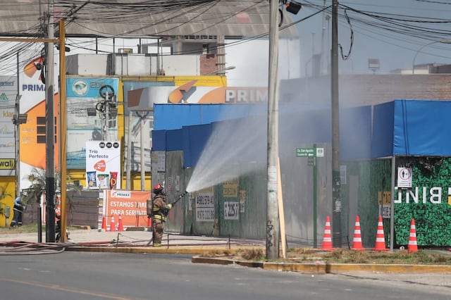 Fuga de gas en Surquillo (Fotos: Jesús Saucedo @photo.gec)