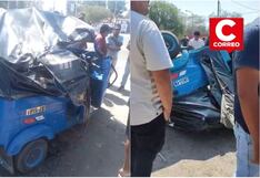 Ica: mototaxista venezolano se salva de morir tras violento vuelco en la avenida Túpac Amaru