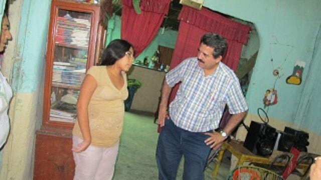 Congresista Merino visitó a estudiante con enfermedad de lupus 