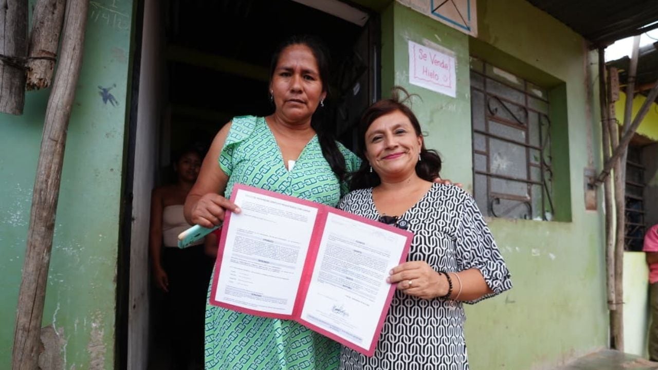 Los beneficiados son los habitantes del asentamiento humano Las Palmeras A.