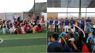 Ica: comparten la alegría navideña con niños de La Tinguiña