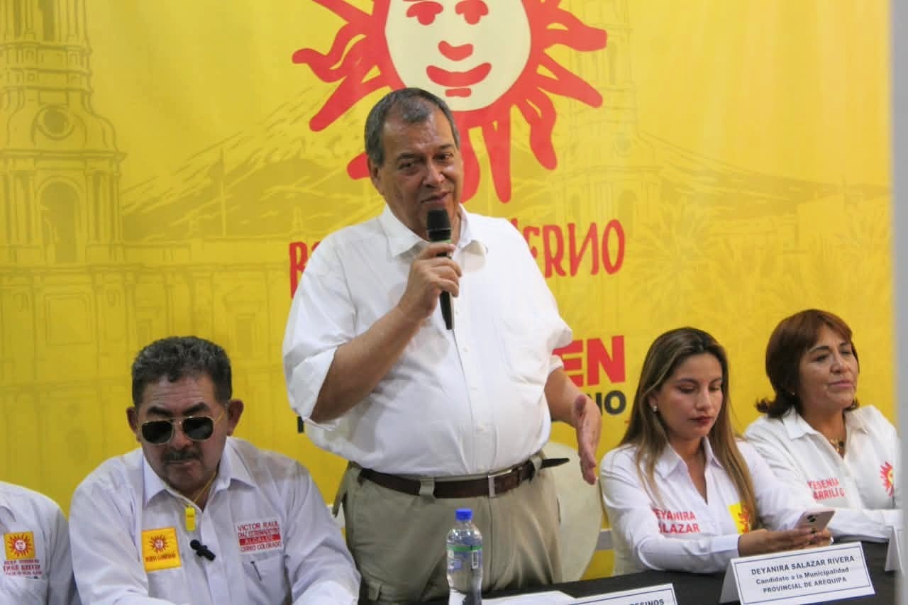 Jorge Nieto, presidente del Partido del Buen Gobierno, en Arequipa. (Foto: Álvaro Figueroa/@photo.gec)
