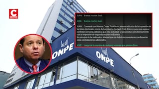 Julio Rodríguez sobre contratación ONPE: Chats de exfuncionarios evidenciarían indicios de acuerdo irregular